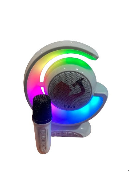 Luminária Rgb Caixa Som G Speaker Carregador Indução Smart