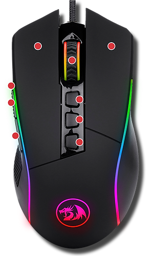 Mouse Gamer Redragon Lonewolf G105 Cor Preto